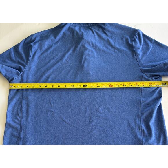 UNTUCKIT Men’s Short Sleeve Blue Stretch Golf Performance Polo Shirt Size XL - Picture 9 of 12